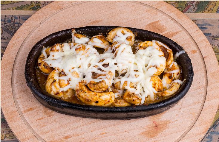 BAKED MUSHROOMS WITH CHEESE