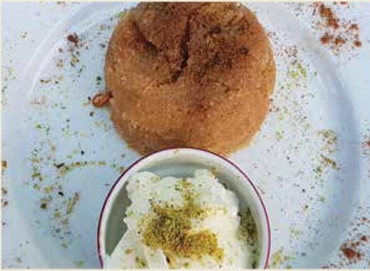 SEMOLINA WITH ICE CREAM