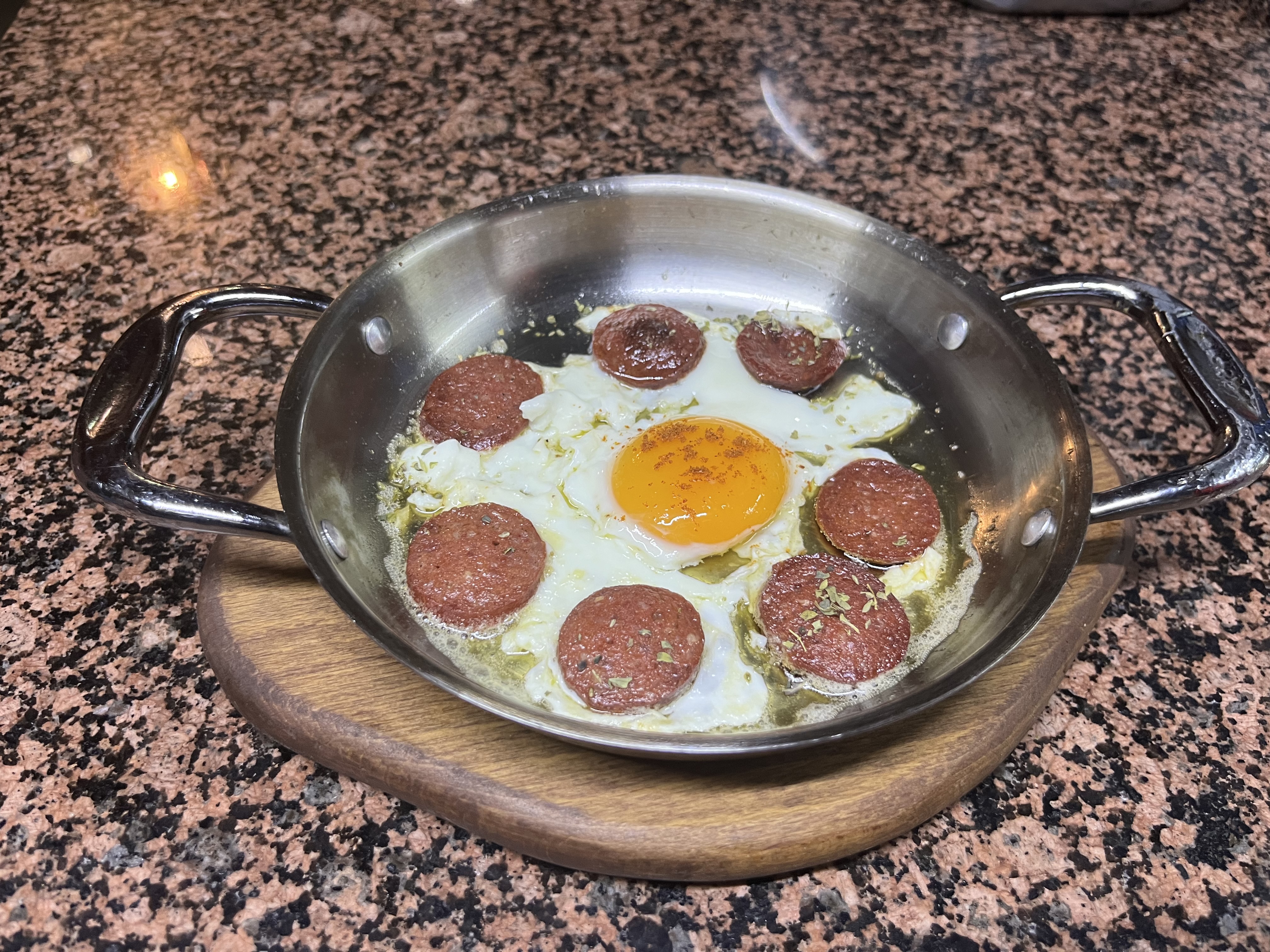 Egg with Turkish Sausage