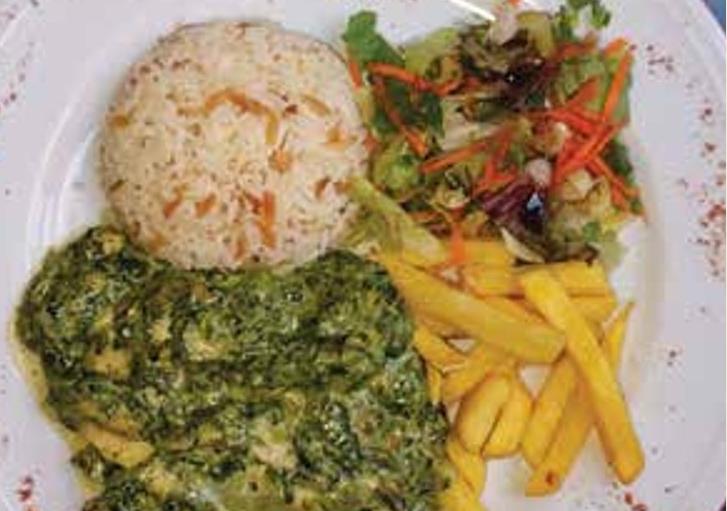 CHICKEN WITH SPINACH