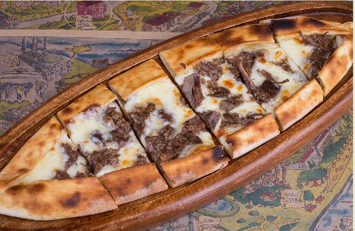 BRAISED MEAT & CHEESE PITA